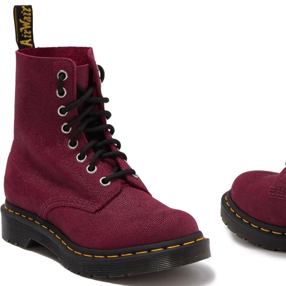DR MARTENS 1460 PASCAL STINGRAY TEXTURED LEATHER BOOT